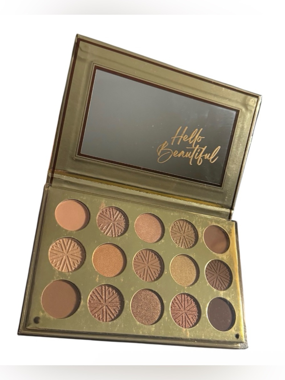 NWT Nicole Miller Golden Nudes Eyeshadow Palette 15 shades Matte Shimmer